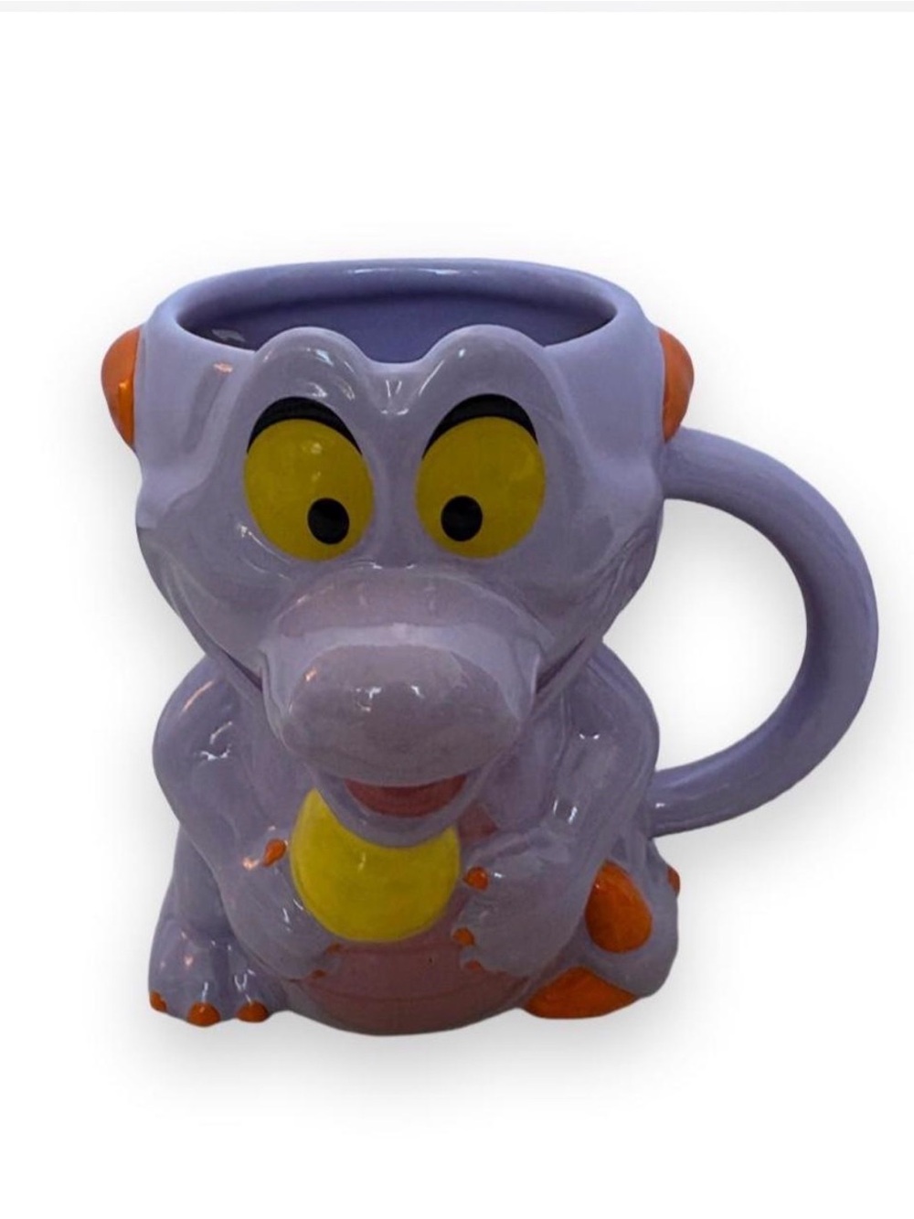 Disney’s figment Purple Cartoon Dragon Mug with Yellow Accents